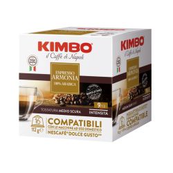Café Kimbo cápsulas compatibles Dolce Gusto Espresso Armonia 100% Arabica